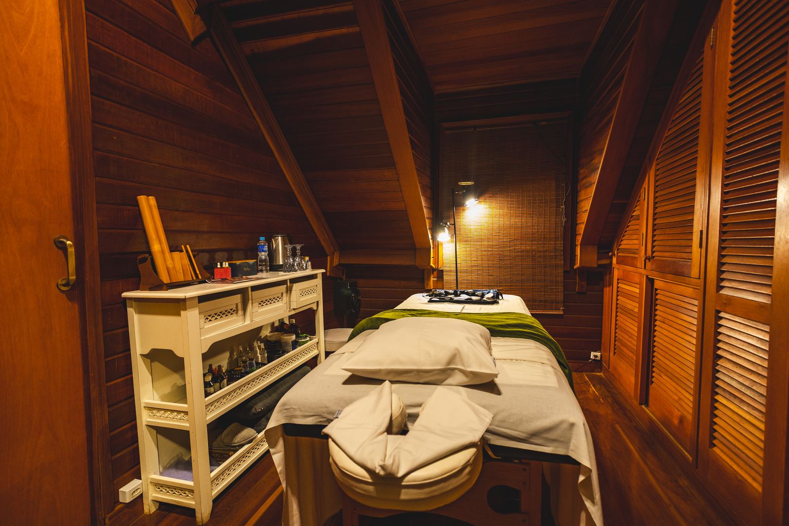 Sala de massagem do spa do hotel